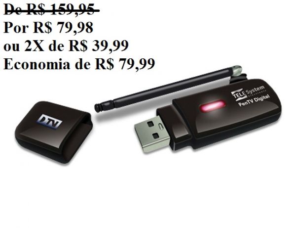 PENTV RECEPTOR PARA TV DIGITAL PRETO TELE SYSTEM